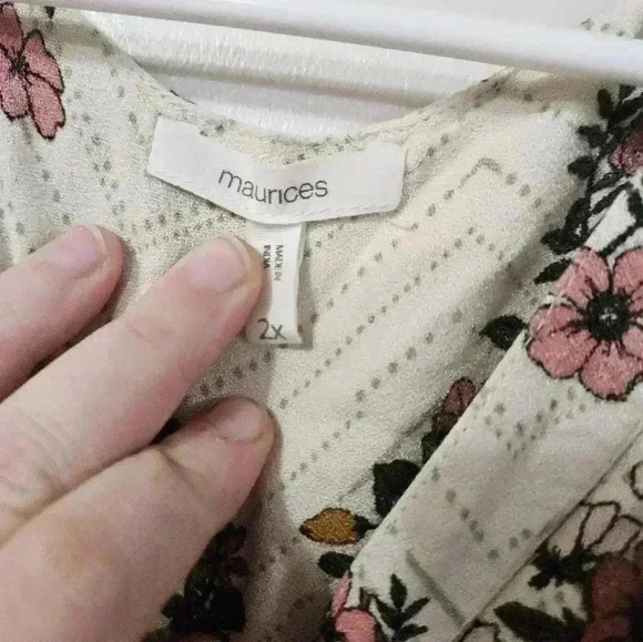 Maurices floral chevron tank top! - Picture 3 of 6